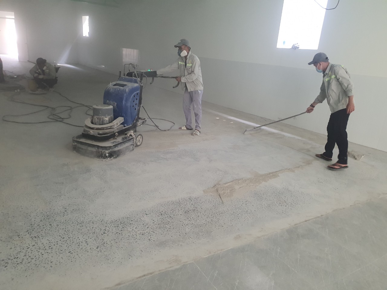 Giới thiệu về thi công mài nền nhà xưởng tại Bình Dương
