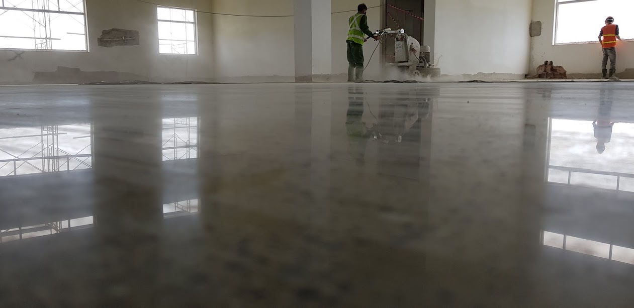 Quy trình mài bóng sàn bê tông